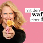 Mit den Waffeln einer Frau